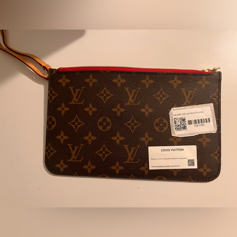 Louis Vuitton Brown and Tan Monogram Pouch